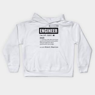 'Definition of Engineer' Witty Student Engineer Gift Kids Hoodie